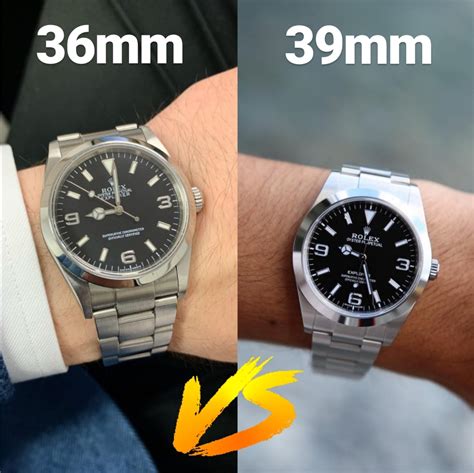 rolex explorer 1 36mm vs 39mm|Rolex 36mm explorer 2022.